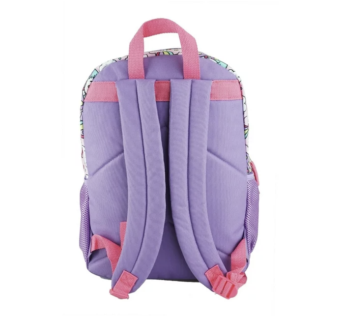 Sanrio Hello Kitty 16" Canvas Pink & Purple School Backpack