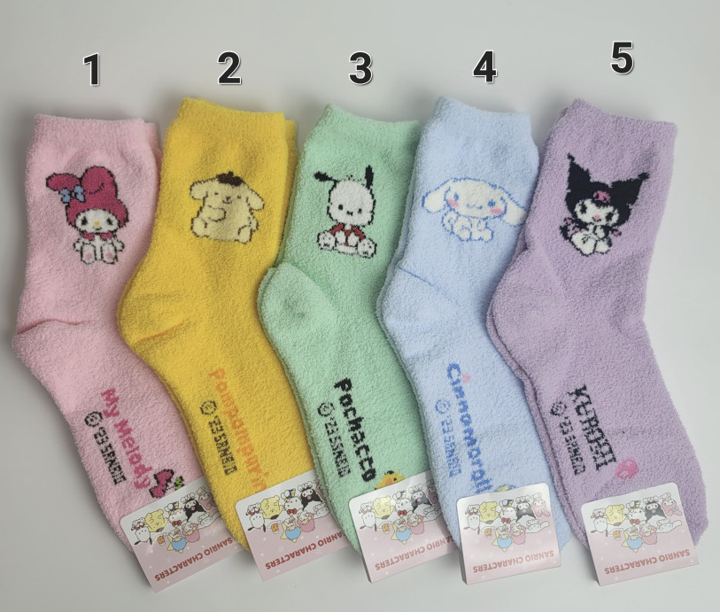 Sanrio point Slipper Socks Fluffy Socks