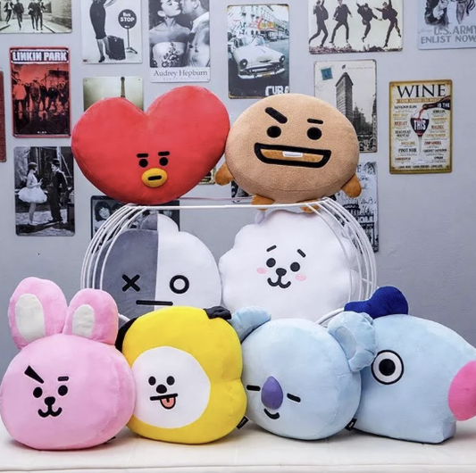 BT21 Plush Kpop Bangtan Boys Plush Toy Decorative Pillow RM Jin SUGA j-hope Jimin V Jung Kook