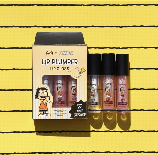 Peanuts Lip Plumper Gloss - 3 Piece Set