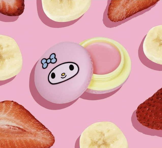 The Crème Shop x My Melody Macaron Lip Balm - Strawberry Banana