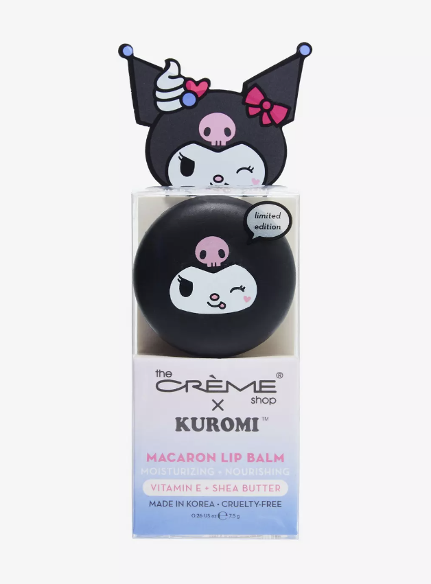 The Creme Shop Kuromi Blueberry Smoothie Macaron Lip Balm