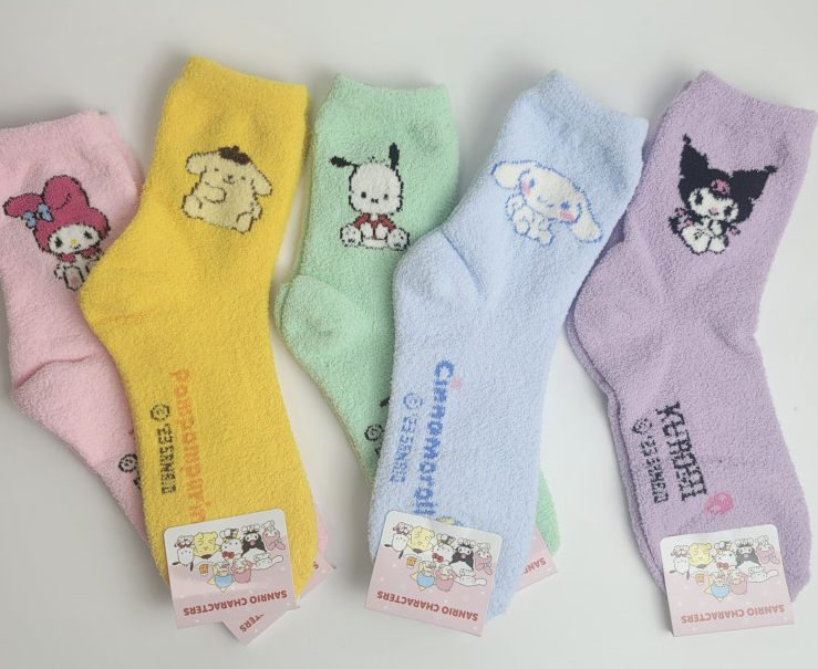 Sanrio point Slipper Socks Fluffy Socks