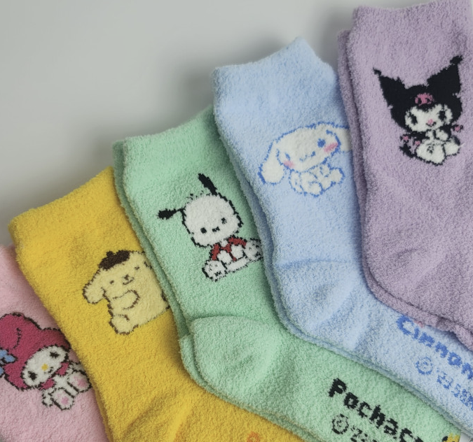 Sanrio point Slipper Socks Fluffy Socks