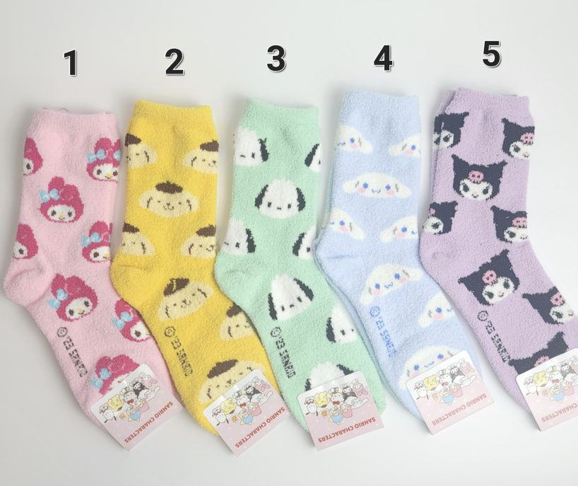 Copy of Sanrio pattern Slipper Socks Fluffy Socks