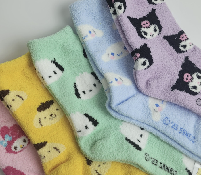 Copy of Sanrio pattern Slipper Socks Fluffy Socks