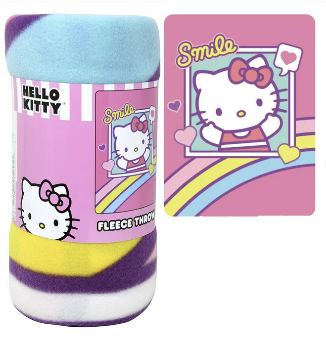 Sanrio Hello Kitty 45x60" Fleece Throw Blanket