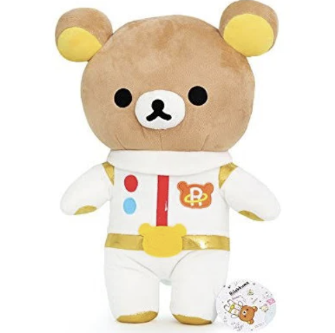 San-X Rilakkuma Astronaut White Space Suit 14" Stuffed Plush Toy