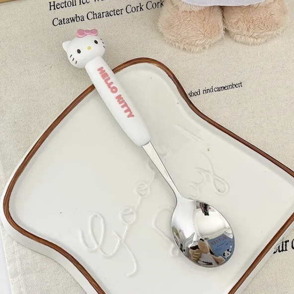 Creative Sanrio Cinnamoroll My Melody Spoon Hello Kitty Stainless Steel Tableware Spoon