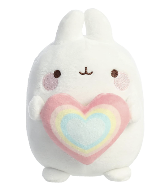 layful Molang Rainbow Heart Molang Stuffed Animal