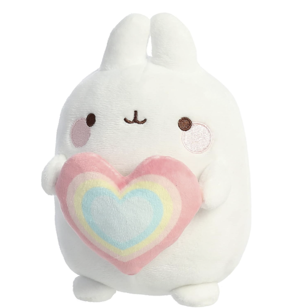 layful Molang Rainbow Heart Molang Stuffed Animal