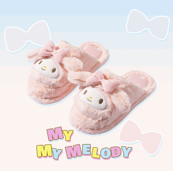 House Slippers | Sanrio - Magic Cosmos St., Pink My Melody / Adult US W 7.5-9 )