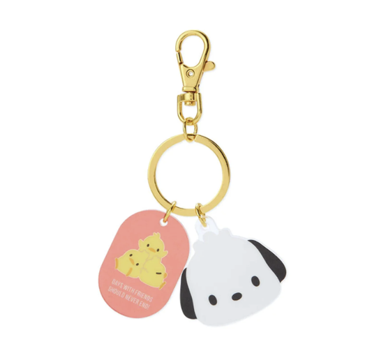 Pochacco Besties Keychain Sanrio Acrylic Key Ring