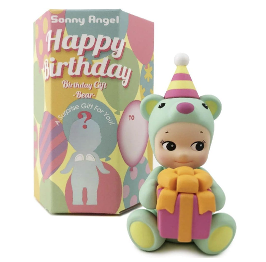 Sonny Angel Birthday Gift Bear Series - Original Mini Figure (1) Assorted Sealed Blind Box