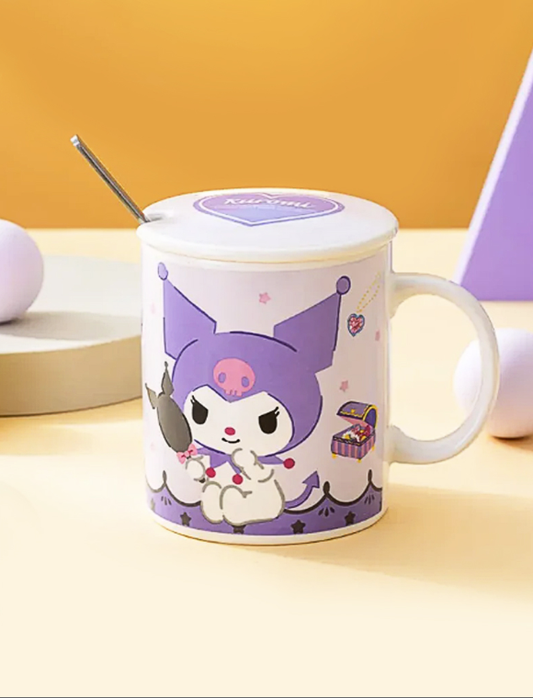 SANRIO KUROMI TEA CUP&SPOON SET