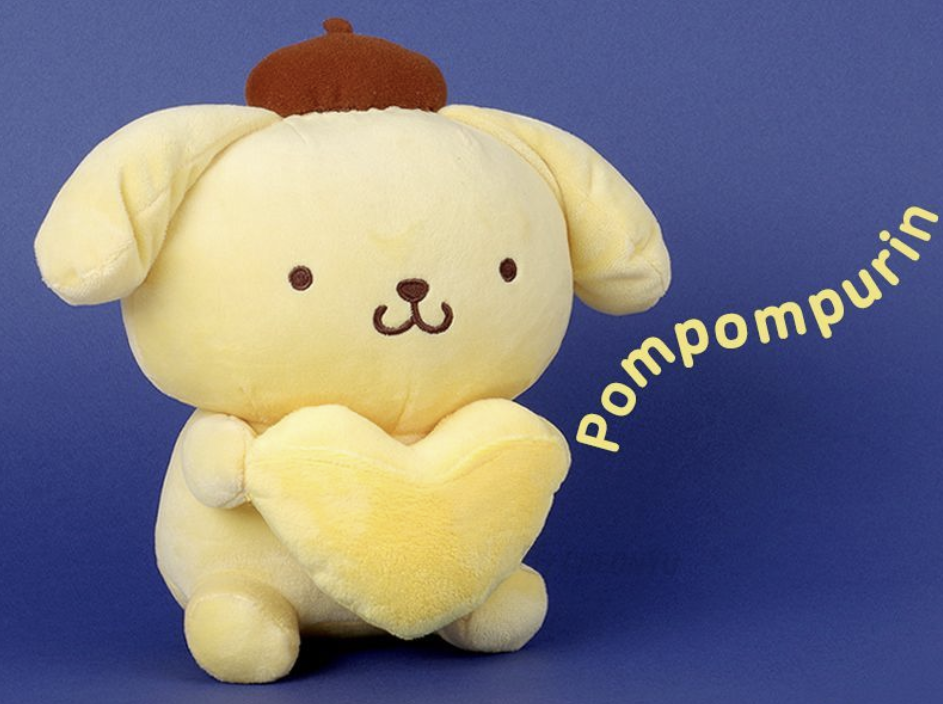 Sanrio PomPom Purin  Heart Shape Plush