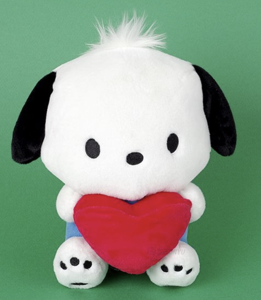 Sanrio Pochacco Red Heart Shape Plush