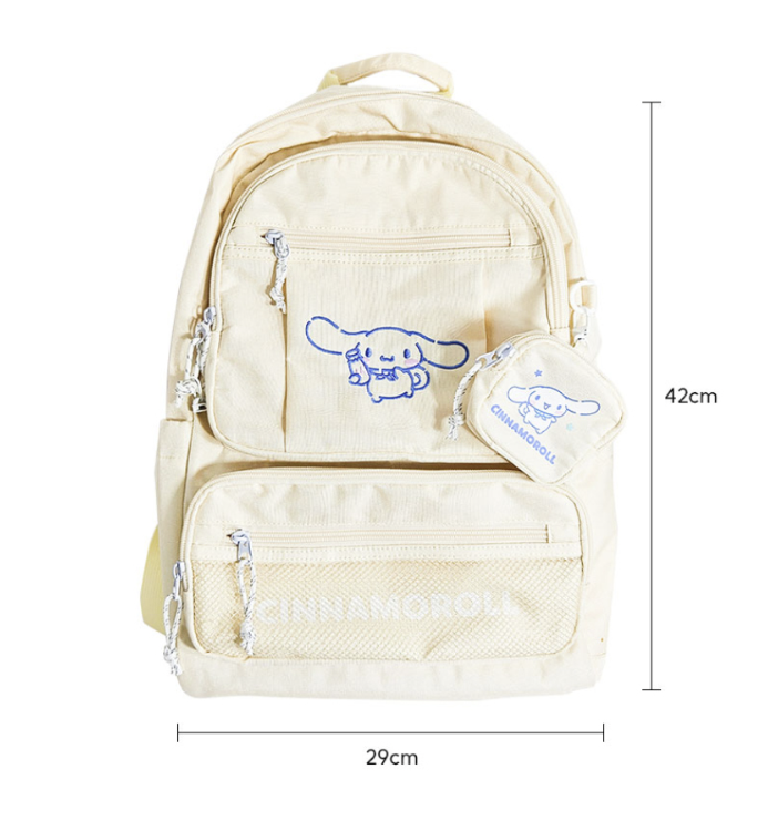 Kuromi and Cinnamoroll School Backpack