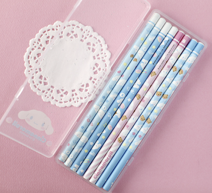 Sanrio 8pcs pencil with pencilcase