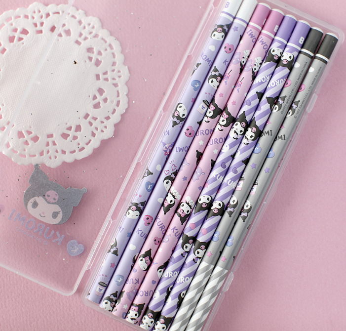 Sanrio 8pcs pencil with pencilcase