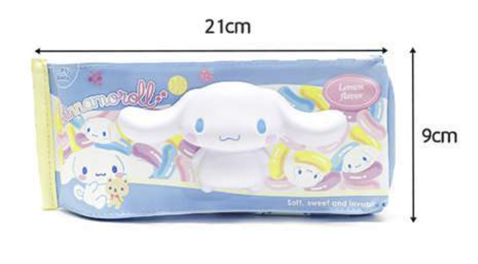 SANRIO MILK PACK PENCIL POUCH W/ SQUISH