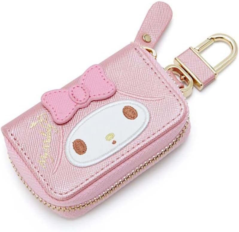 My Melody Cute cartoon small wallet ladies short wallet leather bag men's key case