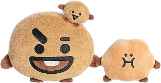 BT21 SHOOKY Stuffed Animal - Collectible Fun - Delightful Cuteness - Brown 12 Inches