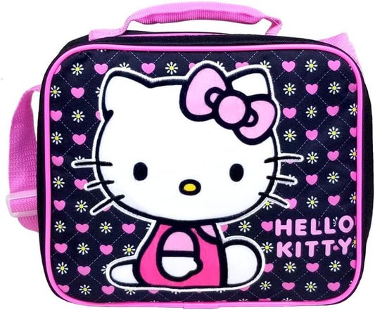 Fast Forward Hello Kitty Lunch Bag, Black, Medium