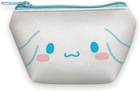 Sanrio Cinnamoroll Face Boat Type Cosmetics Small Pouch Bag 4.3 in (W) × 3 in (H) × 2 in (D)