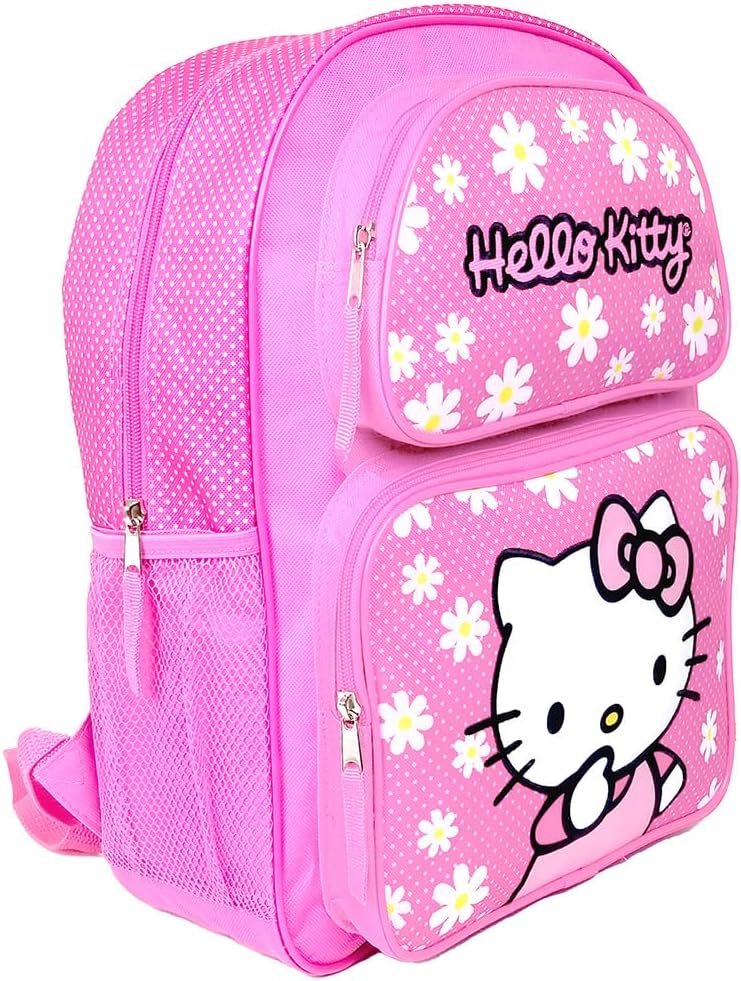 Hello Kitty Polka Dot Floral Large Backpack