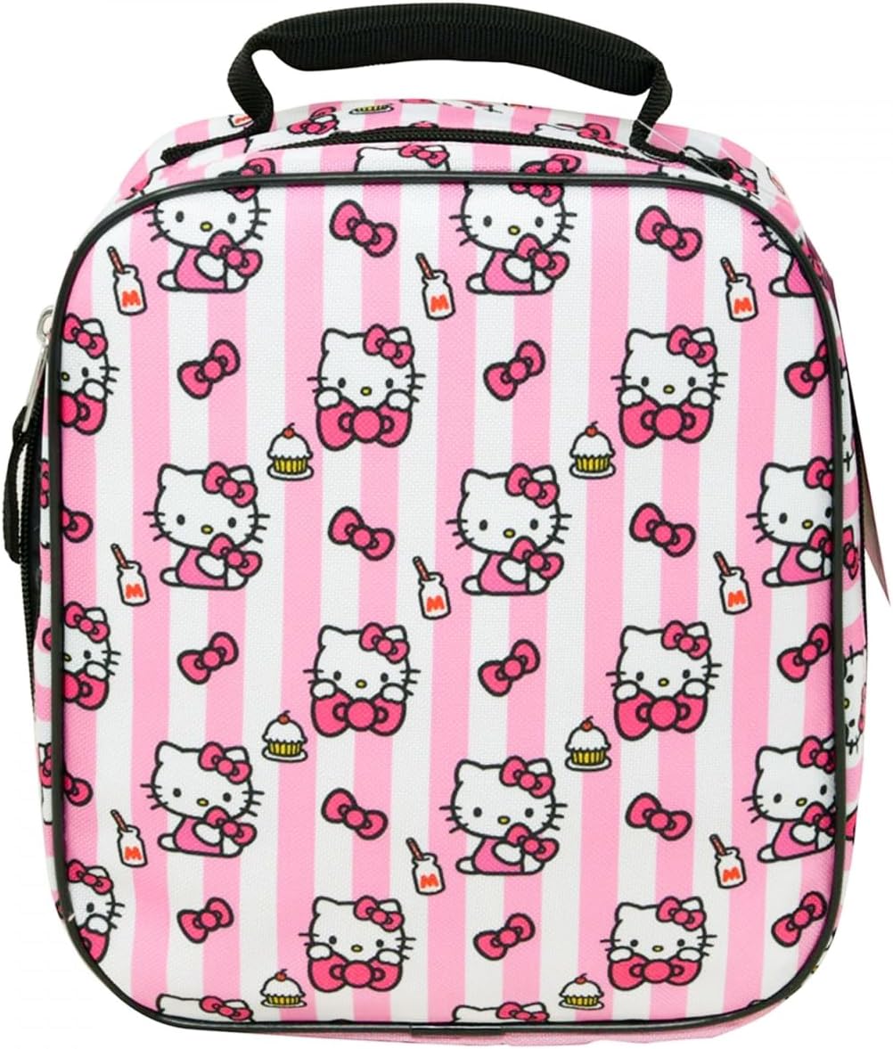 Hello Kitty Milk Bows & Cupcakes Lunch Bag, Pink