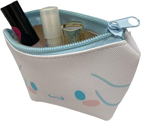 Sanrio Cinnamoroll Face Boat Type Cosmetics Small Pouch Bag 4.3 in (W) × 3 in (H) × 2 in (D)