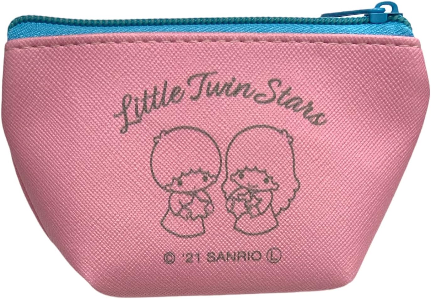 Sanrio Little Twin Stars Face Boat Type Cosmetics Small Pouch Bag 4.3 in (W) × 3 in (H) × 2 in (D)