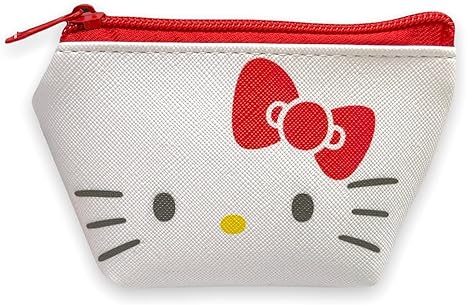 Sanrio Hello Kitty Face Boat Type Cosmetics Small Pouch Bag 4.3 in (W) × 3 in (H) × 2 in (D)