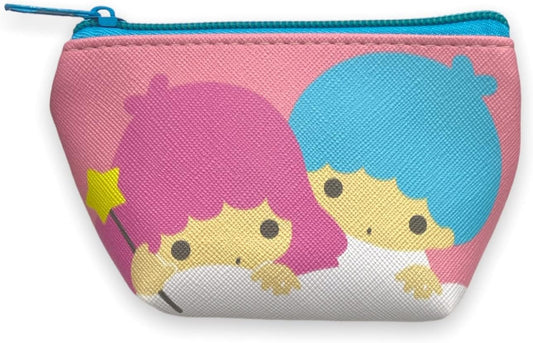 Sanrio Little Twin Stars Face Boat Type Cosmetics Small Pouch Bag 4.3 in (W) × 3 in (H) × 2 in (D)