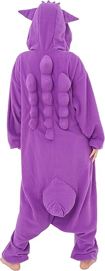 SAZAC Gengar Kigurumi - Onesie Jumpsuit Halloween Costume (Adults))