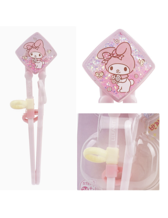 SANRIO TRAINING CHOPSTICKS GLITTER- MY MELODY